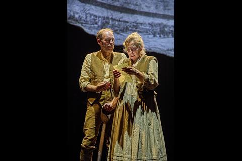 Karl Haynes (Ted Narracott) and Jo Castleton (Rose Narracott) in War Horse